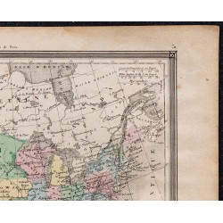 1860 - Carte des États-Unis 