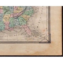 1860 - Carte des États-Unis 