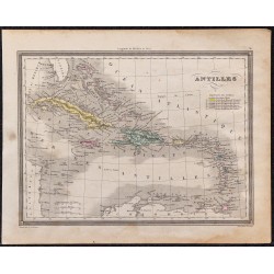 1860 - Carte des Antilles 