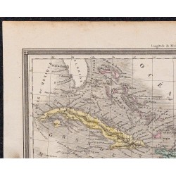 1860 - Carte des Antilles 