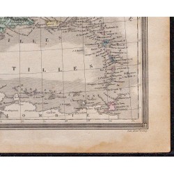 1860 - Carte des Antilles 