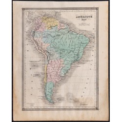1860 - Carte de l’Amérique du sud 