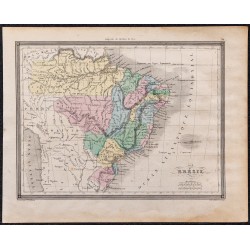 1860 - Carte du Brésil 