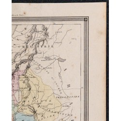 1860 - Carte de la Palestine & Jérusalem 