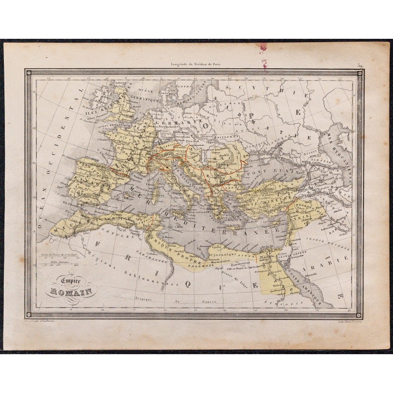 1860 - Carte de l’Empire romain 