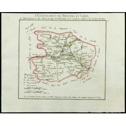 Gravure de 1802 - Département de Mayenne et Loire - 1