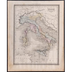 1860 - Carte de l’Italie ancienne 