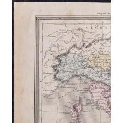 1860 - Carte de l’Italie ancienne 