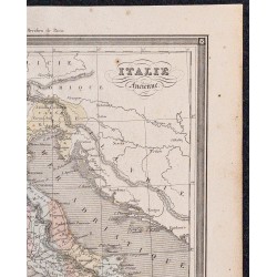 1860 - Carte de l’Italie ancienne 