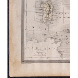 1860 - Carte de l’Italie ancienne 