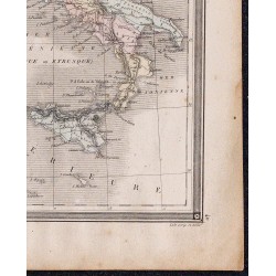 1860 - Carte de l’Italie ancienne 