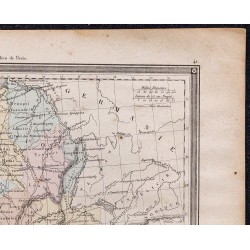 1860 - Carte de la Gaule divisée en provinces romaines 