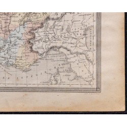 1860 - Carte de la Gaule divisée en provinces romaines 