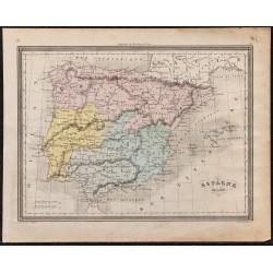1860 - Carte de l’Espagne ancienne 