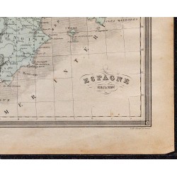 1860 - Carte de l’Espagne ancienne 