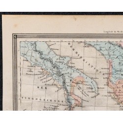 1860 - Carte de la Grèce et de ses colonies 