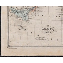 1860 - Carte de la Grèce et de ses colonies 