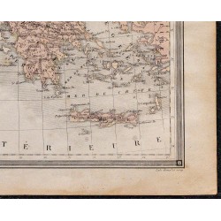 1860 - Carte de la Grèce et de ses colonies 