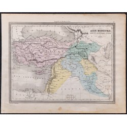 1860 - Carte de l’Asie mineure, Arménie, Mésopotamie, Assyrie et Syrie 