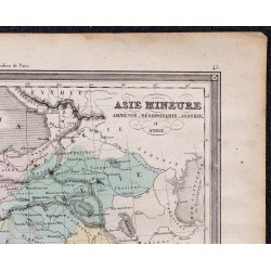 1860 - Carte de l’Asie mineure, Arménie, Mésopotamie, Assyrie et Syrie 