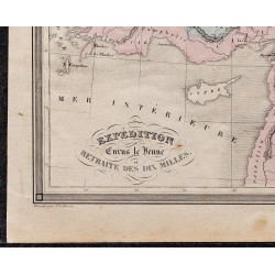 1860 - Carte de l’expédition de Cyrus le Jeune 