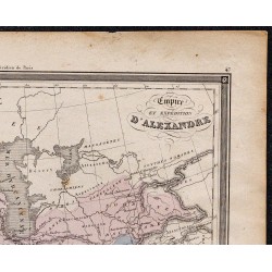 1860 - Carte de l’empire et des expéditions d’Alexandre 