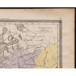 1860 - Carte de l’Europe & invasion des Barbares 