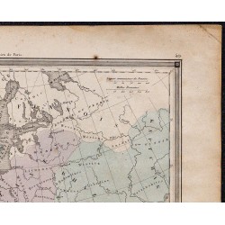 1860 - Carte de l’Europe & Empires d’Occident et d’Orient 