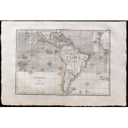 1827 - Carte des vents de l'Amérique du Sud 