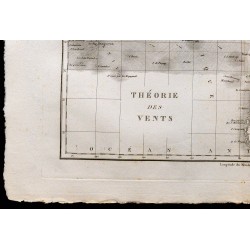 1827 - Carte des vents de l'Amérique du Sud 