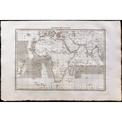 1827 - Carte des vents de l'Afrique 