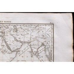 1827 - Carte des vents de l'Afrique 