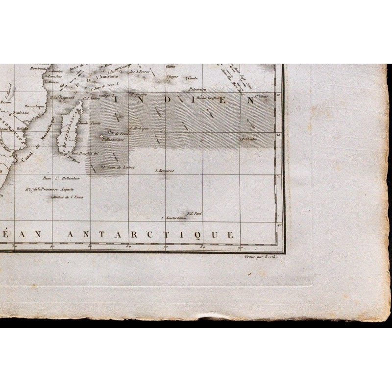 1827 - Carte des vents de l'Afrique