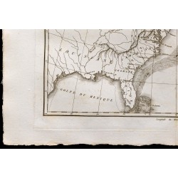 1827 - Carte ancienne du Gulf Stream 