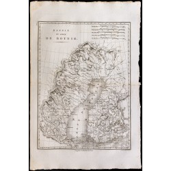 1827 - Carte ancienne du Golfe de Botnie 