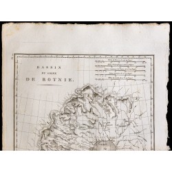 1827 - Carte ancienne du Golfe de Botnie 