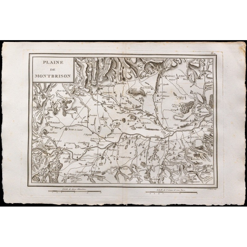 1827 - Carte de la Plaine de Montbrisson 