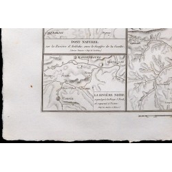 1827 - Carte de pont, pertes et résurgences 