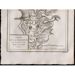 1827 - Carte du cours de la Charente 
