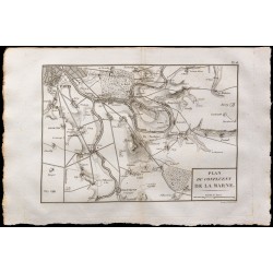 1827 - Carte de la Marne et de la Seine à Paris 