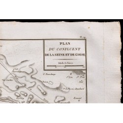 1827 - Carte du confluent de la Seine et de l'Oise 