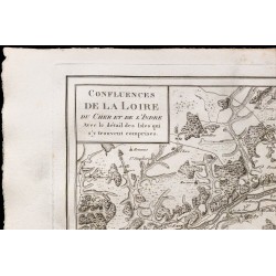 1827 - Carte du confluent de la Loire, Cher et Indre 