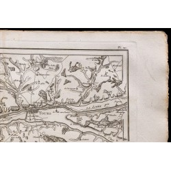 1827 - Carte du confluent de la Loire, Cher et Indre 