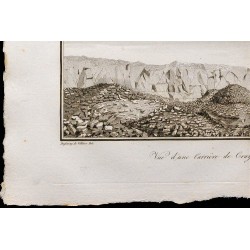 1827 - Carrière de craie à Crancey 