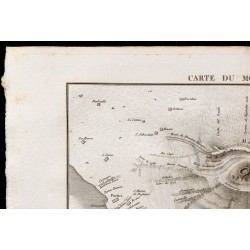 1827 - Carte ancienne du Vésuve 