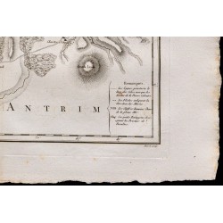 1827 - Carte du Comté d’Antrim (Irlande) 