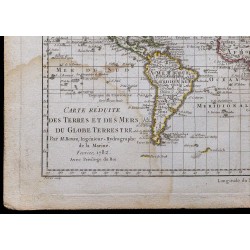 1782 - Carte du Globe Terrestre 