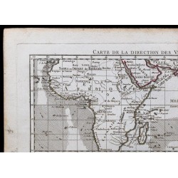 1780 - Carte des vents généraux et des moussons 