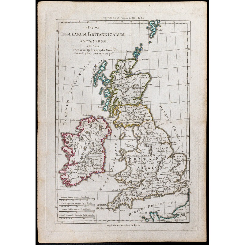 1780 - Carte des îles Britanniques 