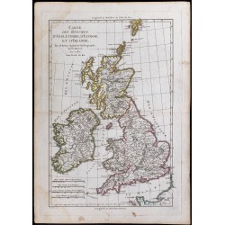 1780 - Carte des royaumes d'Angleterre, d'Écosse et d'Irlande 